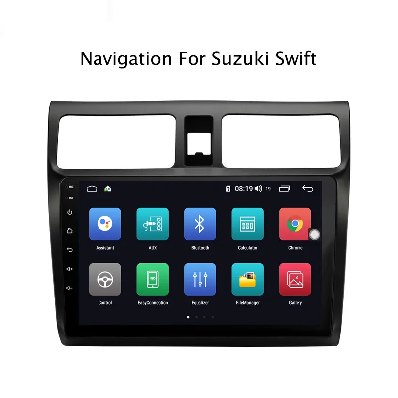 Perfect Ectwodvd 10.1inch Andriod 8.1 Car DVD GPS For Suzuki Swift 2004-2010 4G RAM 64G ROM CarPlay DSP 4G LTE with WIFI 1
