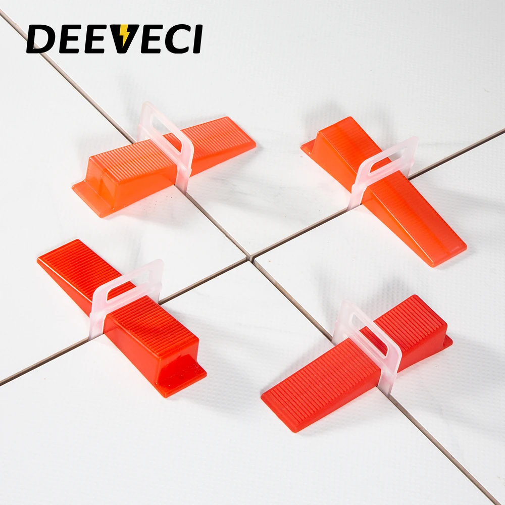 201pcs tile leveling system 2mm 100pcs clips+100pcs Wedges +1piece plier plastic tile spacers tiling tools used in 6~15mm tiles
