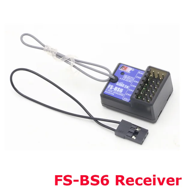 Flysky FS-GT5 2.4G 6CH Transmitter with FS-BS6 Receiver Built-in Gyro Fail-Safe for RC Car Boat