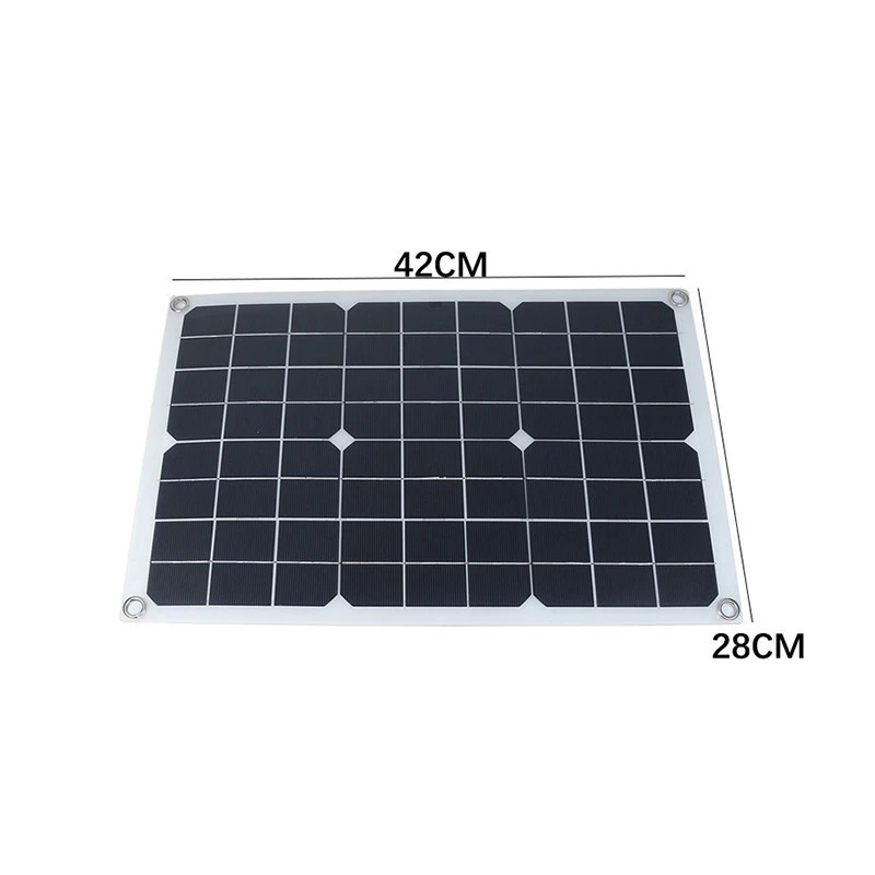 

50W Solar Panel Solar Cells Poly Solar Panel USB Output 30A Controller for Car Yacht 12V Battery Boat Charger