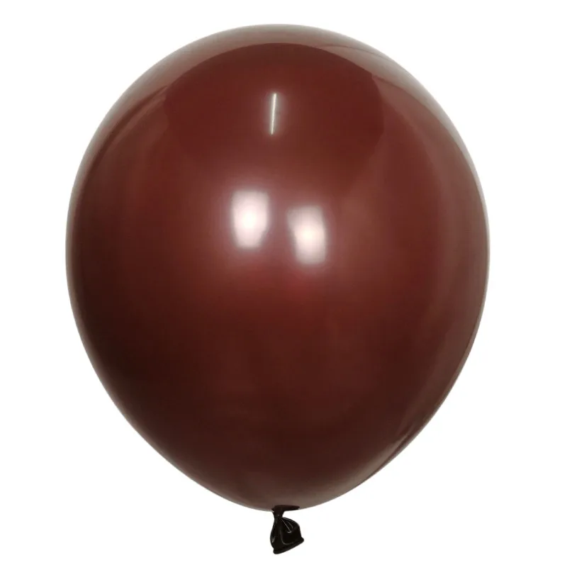 12 шт./лот 10 дюймов 12 дюймов коричневая белая кожа прозрачный цветной латекс гелиевые шары для свадьбы и дня рождения игрушки-украшения мяч подарки - Цвет: Кофе