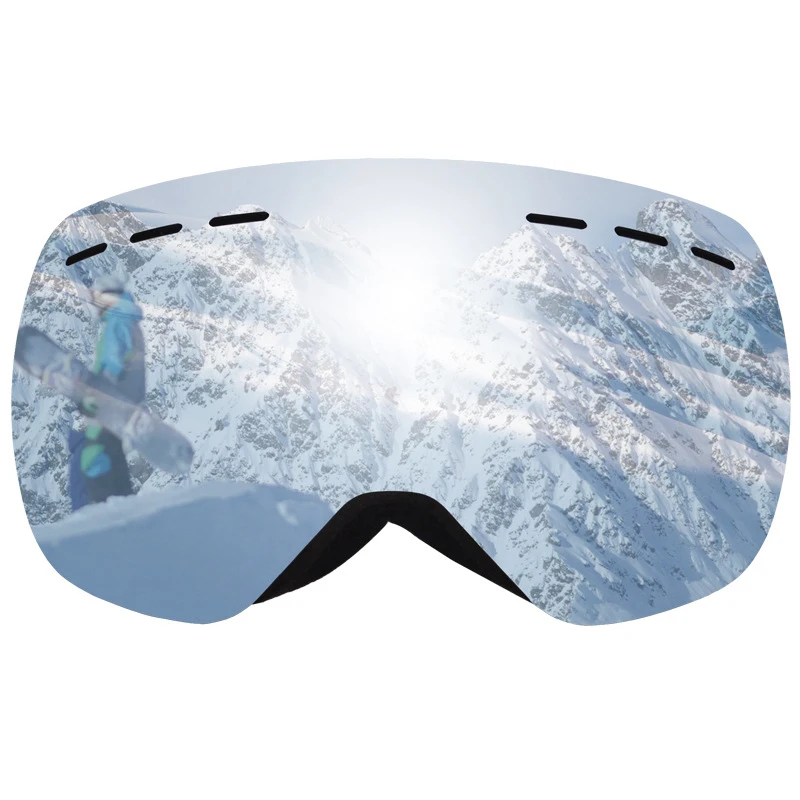 Двойные линзы анти-туман лыжные очки снегоход UV400 сноуборд шлем маска очки google катание на лыжах Снег горы большая рамка анти УФ