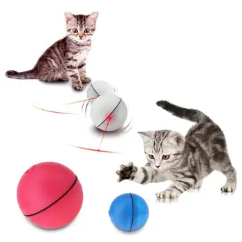

Cat Dog LED Laser Red Light Electronic Rolling Ball Pet Kitten Puppy Interactive Toy IQ Training Exercise Product Tools Supply