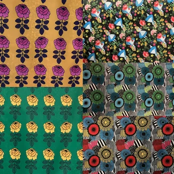 

Cartoon flowers waterproof Textile 210d Oxford Polyester Fabric Patchwork fabric, diy handmade waterproof fabric 145*90cm