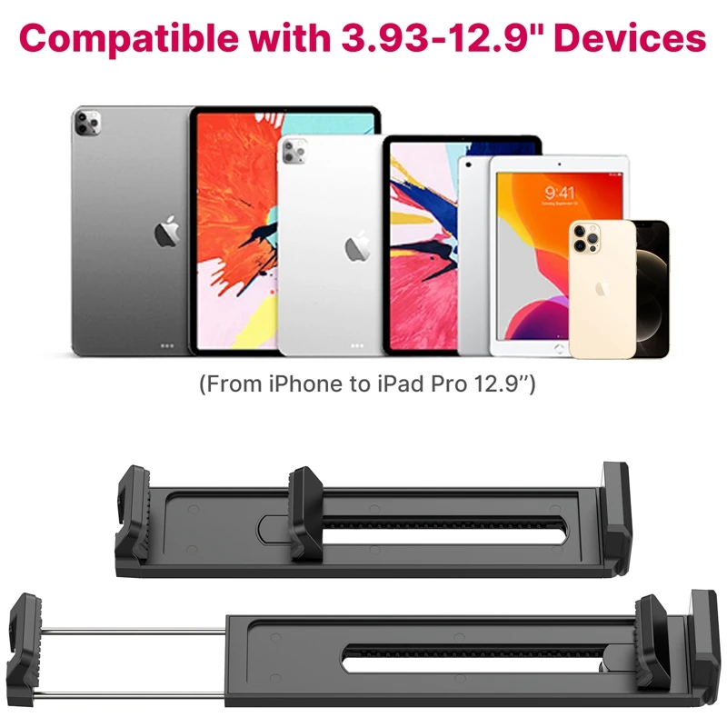 Vijim Ulanzi U-pad ii Universal Tablet Suporte Braçadeira para Ipad Smartphone Titular Tripé de Montagem com Parafuso Sapato Frio para Microfone Led - Image 4