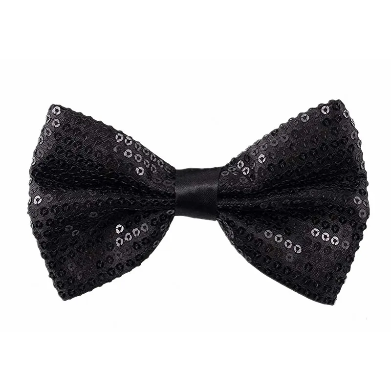 

Men's Gorgeous Sequins Party Nightclub Bow Tie Female Performance Tie Halloween Cosplay Necktie Dress Suits Bow Ties
