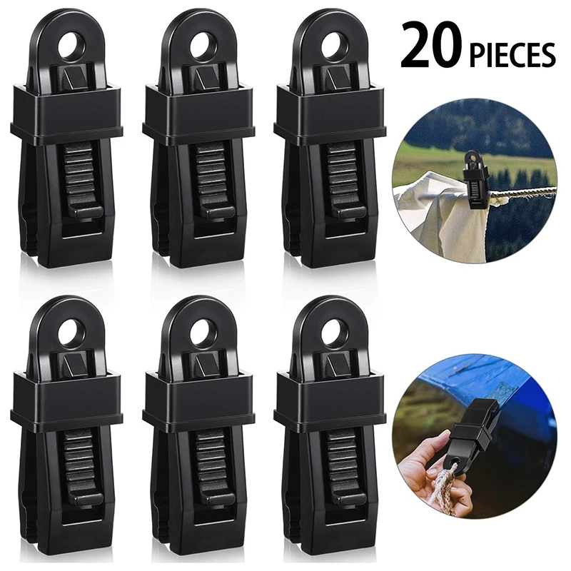 20 шт брезентовое укрытие зажимы многоцелевой обеспечивает зажим с крепкий