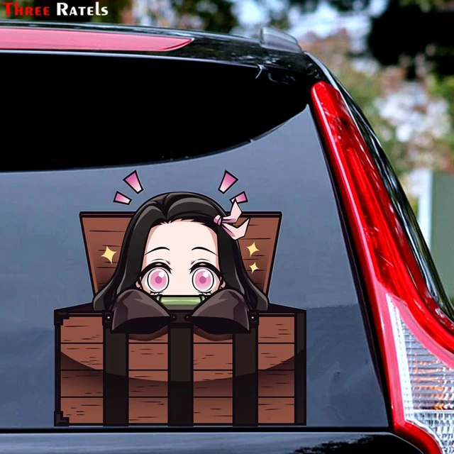 Desenhos animados adesivos de carro para demon slayer nezuko anime