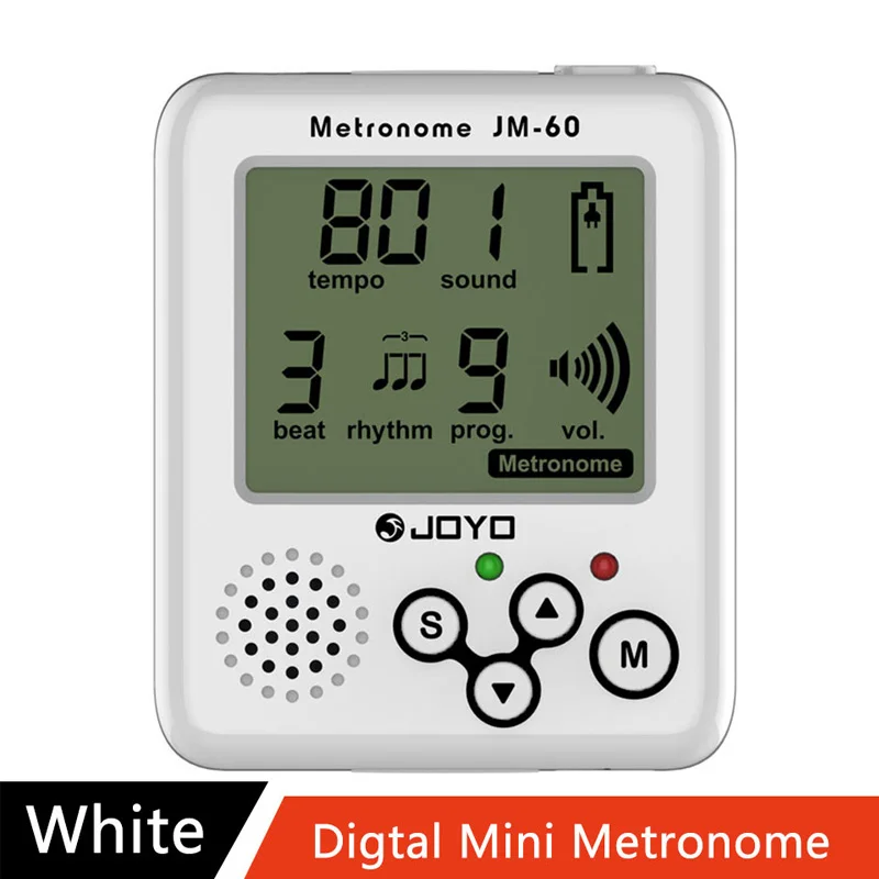 Rechargeable Digital Mini Metronome with Tone Generator & Tuner