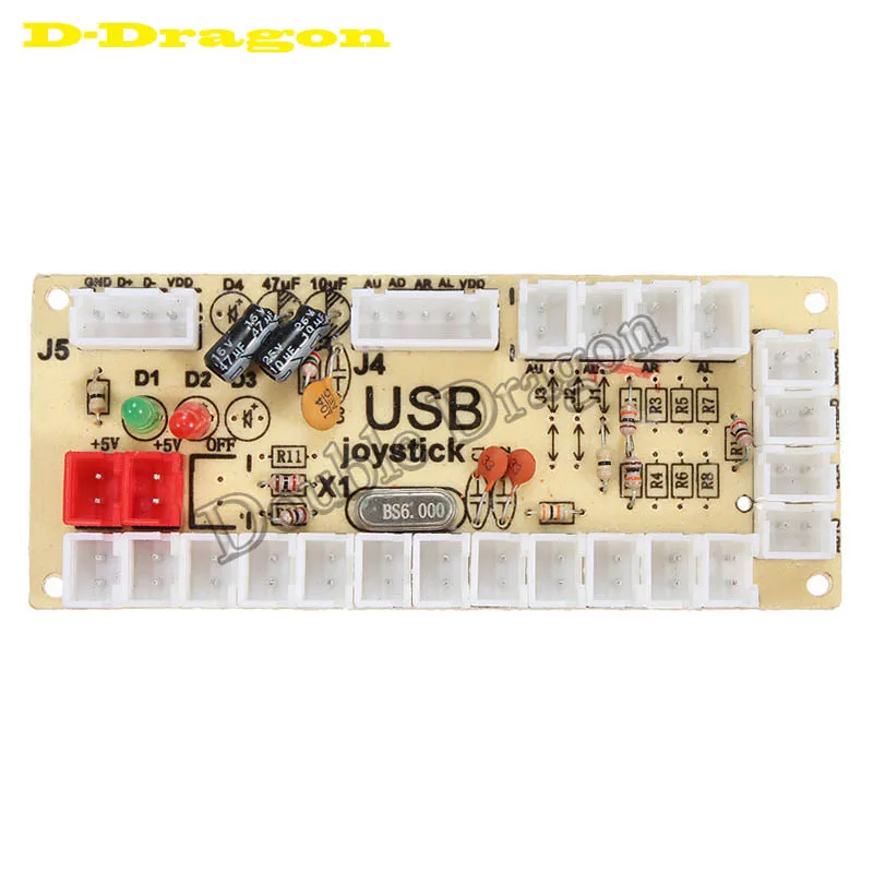 US $344.99 Zero Delay USB Encoder to PC Joystick and Button For MAME ampArcade Fighting Stick Controls Board DIY Arcade Game Kit Parts
