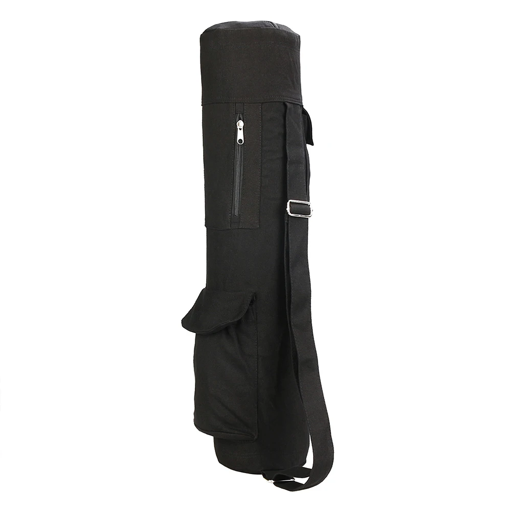 Yoga Mat Storage Bag Canvas Yoga Mat Bag Sport Large Capacity Full Zip Carry Sling