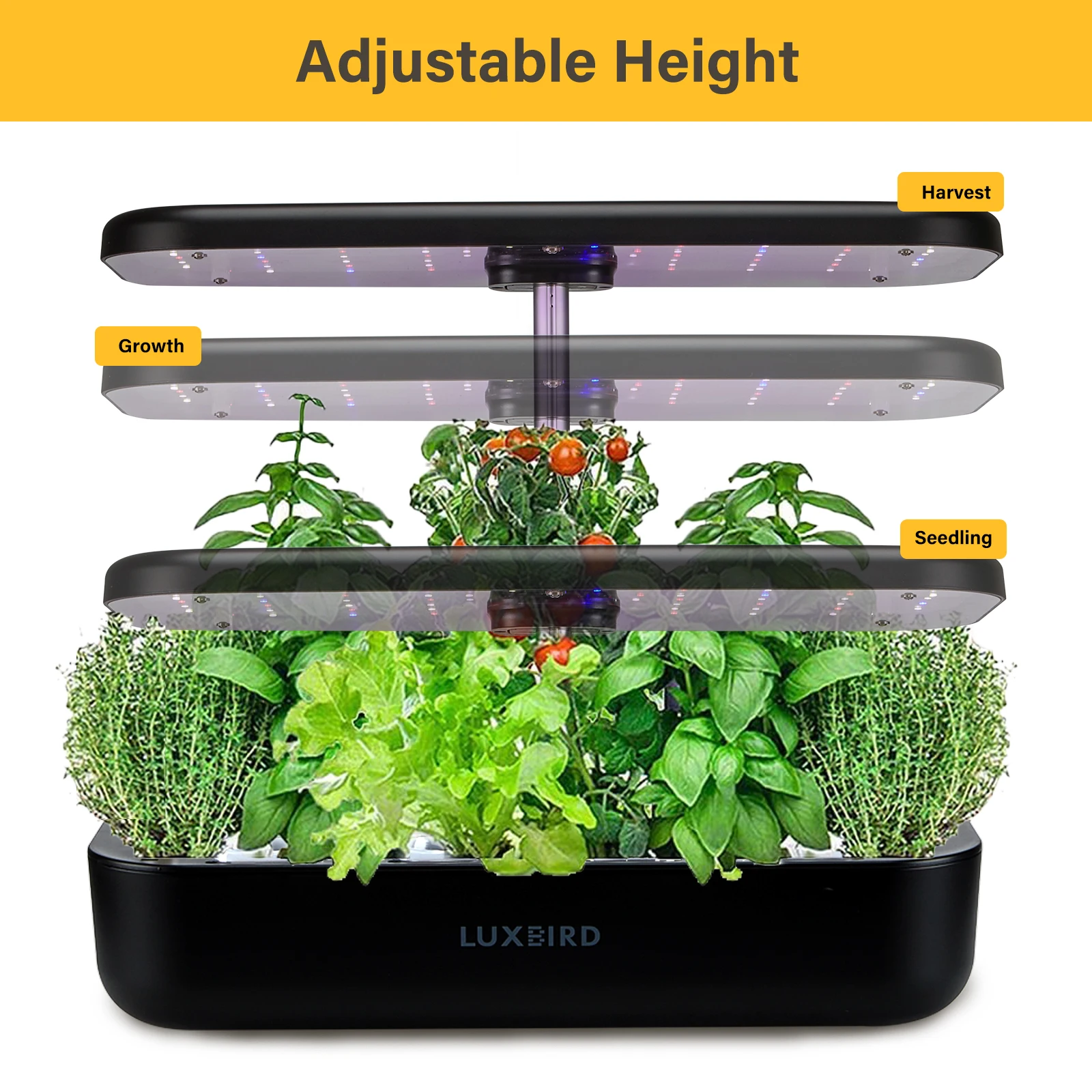 INKBIRD-Hydroponics-Growing-System-Height-Adjustable-with-Smart-LED-Grow-Light-Large-Capacity-Germination-Kit-for.jpg Inkbird Hidroponika Növekvő Rendszer Magassága Smart Led -Vel, Grow Könnyű Kapacitású Csírázási Készlet Otthoni Kertészethez - Image 4