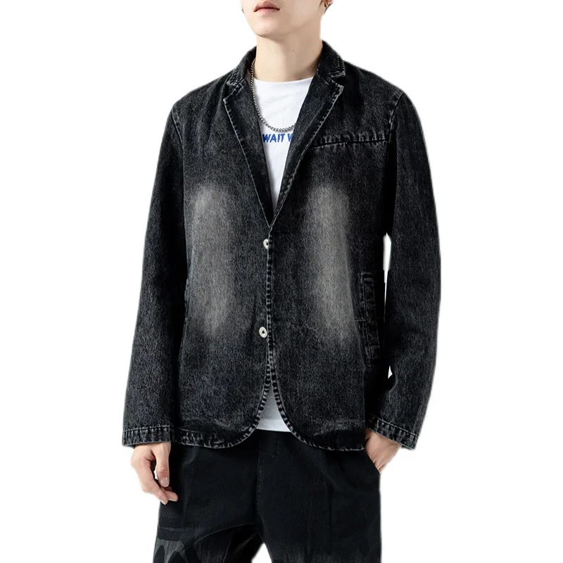 

2022 Fashion New Arrival Mens Denim Jacket Men Spring High Quality Cowboy Jackets Male Cotton Long Sleeve Suit Denim Coat