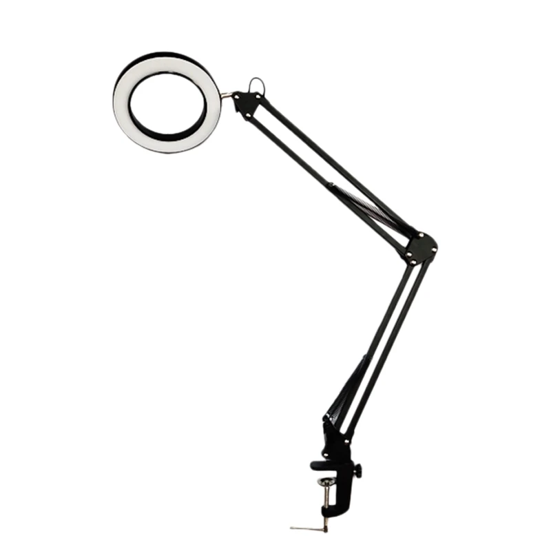5X USB увеличительное стекло с светодиодный светильник Гибкий Настольный зажим