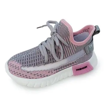 

New Baby Sneakers 2019 Fashion Children Flat Shoes Infant Kids Baby Girls Boys Solid Stretch Mesh Sport Run Sneakers Shoes