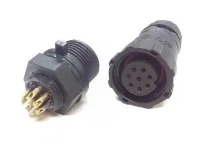 M14 4-контактный до 8-контактный IP68 прочный водонепроницаемый коннектор-адаптер