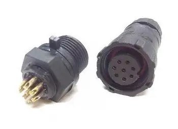 

M14 4 Pin to 8 Pin IP68 Durable Waterproof Connector Adapter docking and Panel Mount Wire Connector Plug