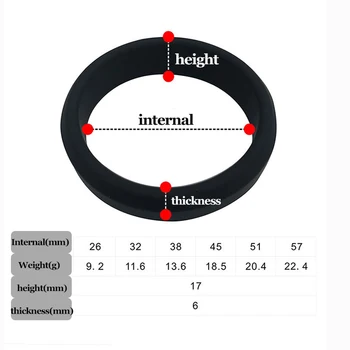 6 Pcs Silicone Cock Ring Penis Enhance Erection Sex Toys For Men Delay Ejaculation Cockring Foreskin Lock Semen Intimate Goods 3