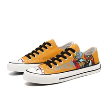 TaoBo/ г.; парусиновая обувь для женщин; повседневная обувь на высоком каблуке; весенняя женская обувь на шнуровке; кроссовки с принтом Kpop