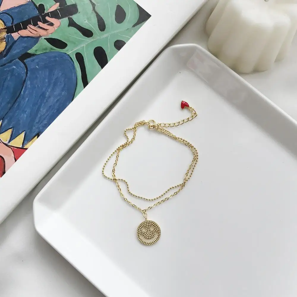 Рождественский браслет смайлик изысканный темперамент счастливые дамы ювелирные изделия браслет дружбы подарок