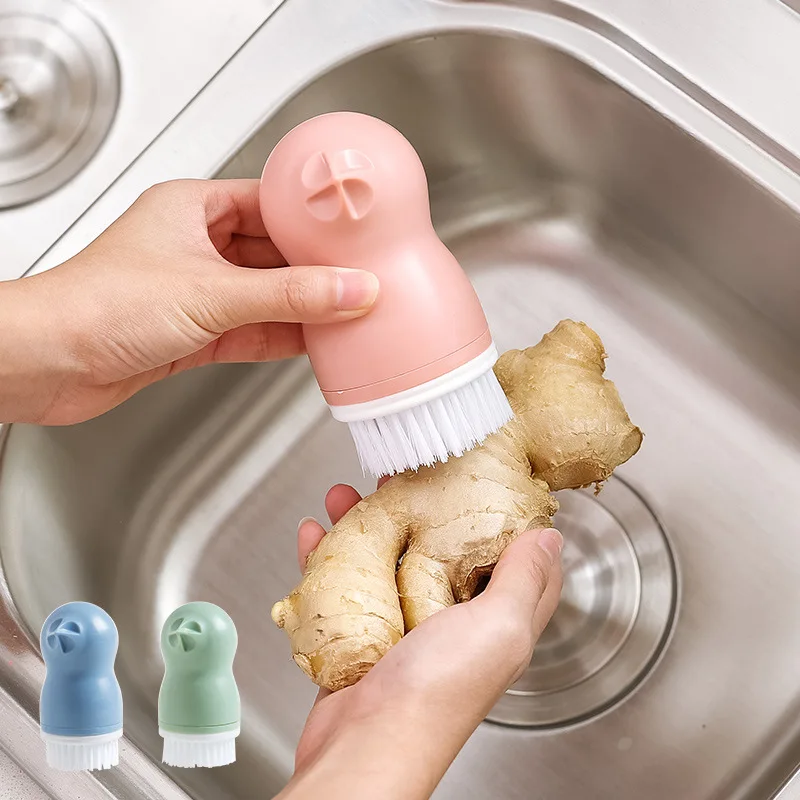 

Kitchen Cleaning Brush Multi-function Remove Fruit and Vegetable Scrubber Potato Ginger Melon Carrot Dirt Washing Kitchen Tool