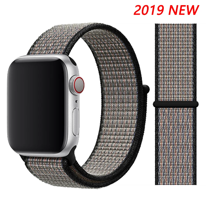 Royal PulseLava Glow Нейлоновый ремешок для Apple watch 5 ремешок 44 мм 40 мм iWatch ремешок 42 мм 38 мм спортивный ремешок для часов Браслет Apple watch 4 3 2 1 38 40 44 мм - Цвет ремешка: Royal PulseLava Glow