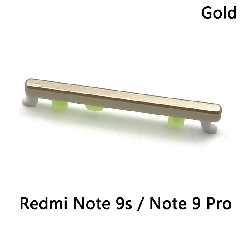 For Xiaomi Redmi Note 9S Side Key Volume Buttton + Power On / Off Side Key Set For Xiaomi Redmi Note 10 Pro Volume Side Button cell phone housing Housings & Frames