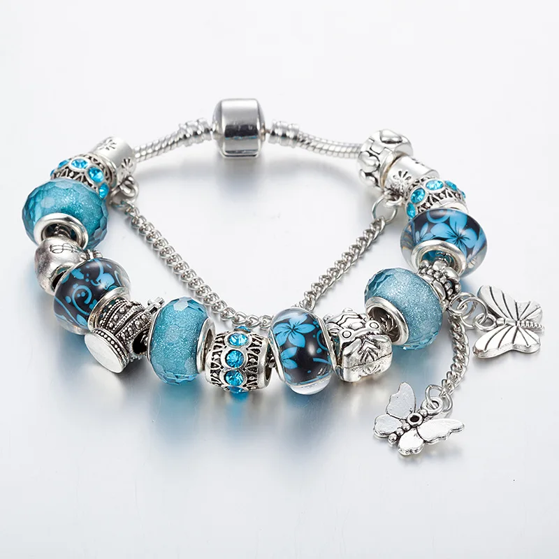 Абсолютно DIY Модный Ювелирный Браслет с бабочкой, женский браслет, кружевной женский драгоценный камень, подарок на день рождения для женщин