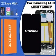 Оригинальный ЖК дисплей A20E для Samsung Galaxy с рамкой 5 8 дюйма SM A202F A202DS