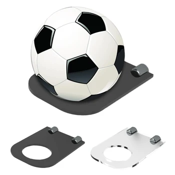 

Wall Mounted Space Saver Display Basketball Football Soccer Volleyball Sports' Ball Holder Signed Autographed Display Rack