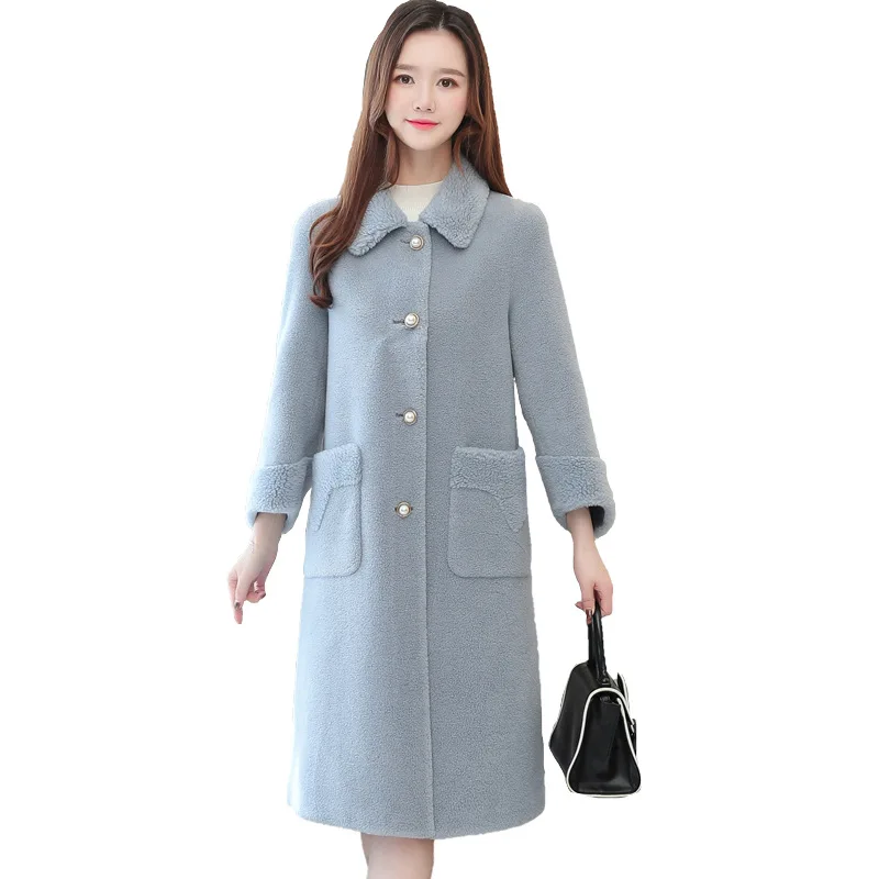 

Long fur coat Autumn Winter Warm Overcoat Low Profile Luxury Faux Fur Coat Comfortable and Soft Single Breasted plush women coat