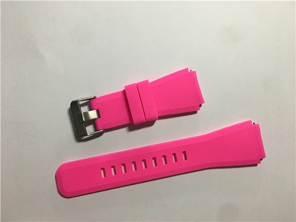 Ремешок для samsung gear S3 Frontier galaxy watch 46 мм силиконовый смарт-ремешок 22 мм браслет для часов huawei watch gt 2 ремешок - Цвет ремешка: rose pink