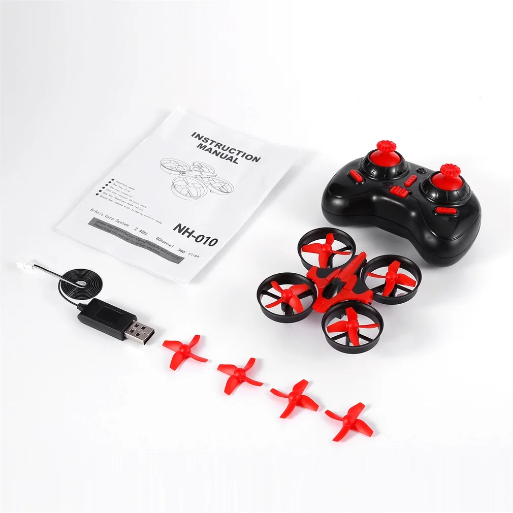 

Red 4CH 6-Axis Mini UFO Quadcopter Drone LED Lights Drones Headless Mode RTF Mode 2 One Key Return Remote Control Quadcopter