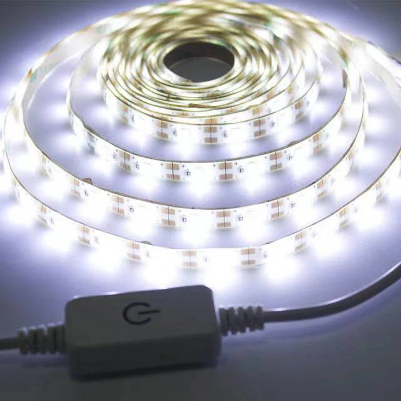

USB DC 5V SMD 2835 мягкий светодиодный полосы зеркало с подсветкой LED лампа кабинет для спальни шкаф Рабочий стол швейной машины ноутбук загрузки заполнить светильник