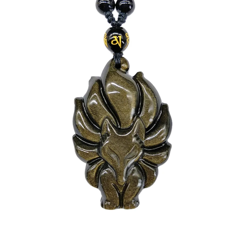 Кулон SHIYM Gold Fox с цепочкой ювелирное изделие девятью хвостами ювелирные изделия