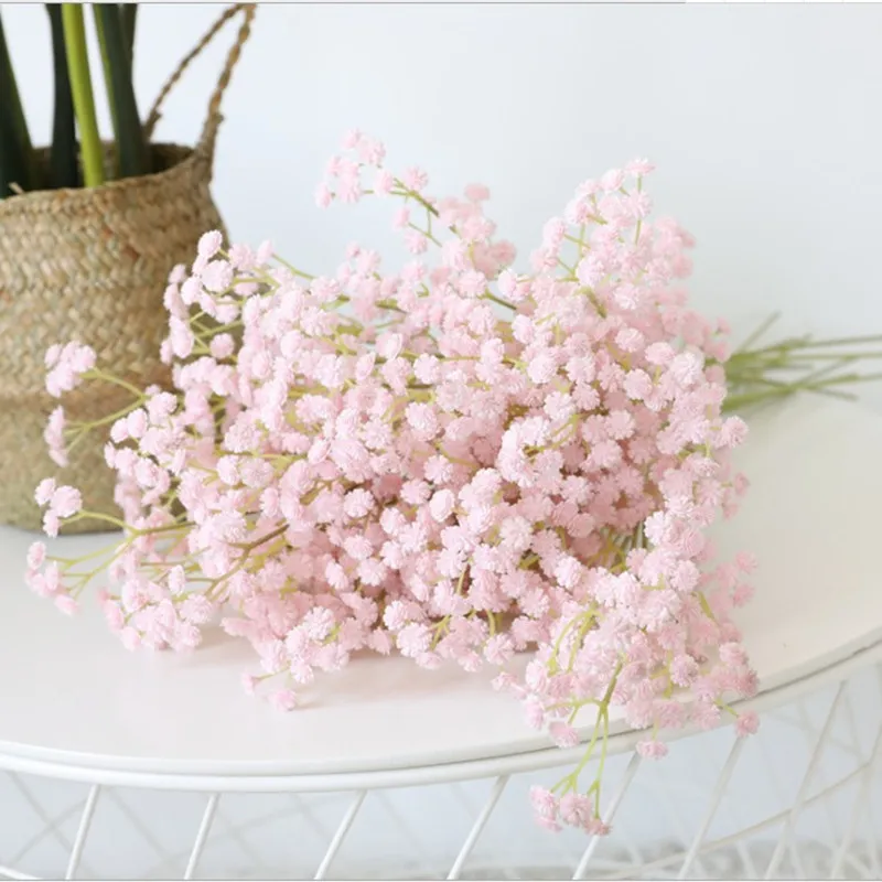 DENISFEN 1 шт. 65 см Искусственный букет цветов для домашнего стола свадебные декорации цветок пластиковые Gypsophila Детские дыхания домашний декор