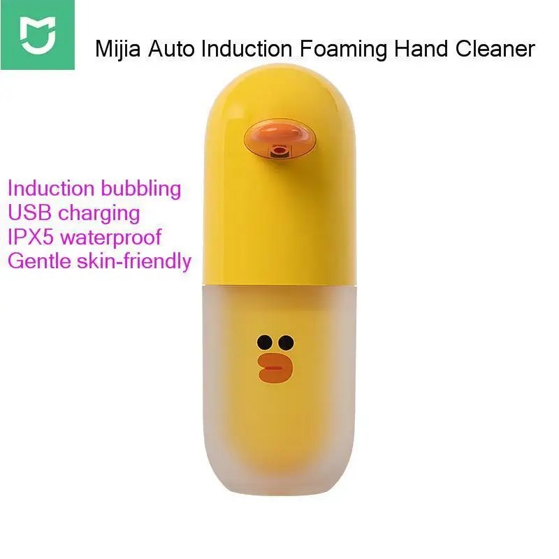 

2019 Upgraded IPX5 Xiaomi Mijia Auto Induction Foaming Hand Cleaner USB Charging Xiomi home Automatic Soap 0.25s Washing Machine