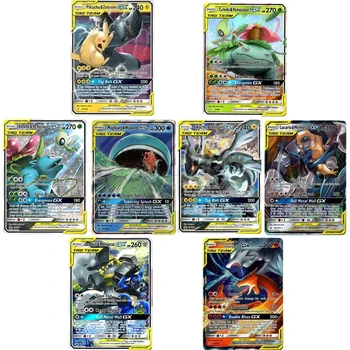 

TOMY 200 Pcs POKEMON TAG TEAM GX for Shining Game Battle Carte Card Game For Children Toy