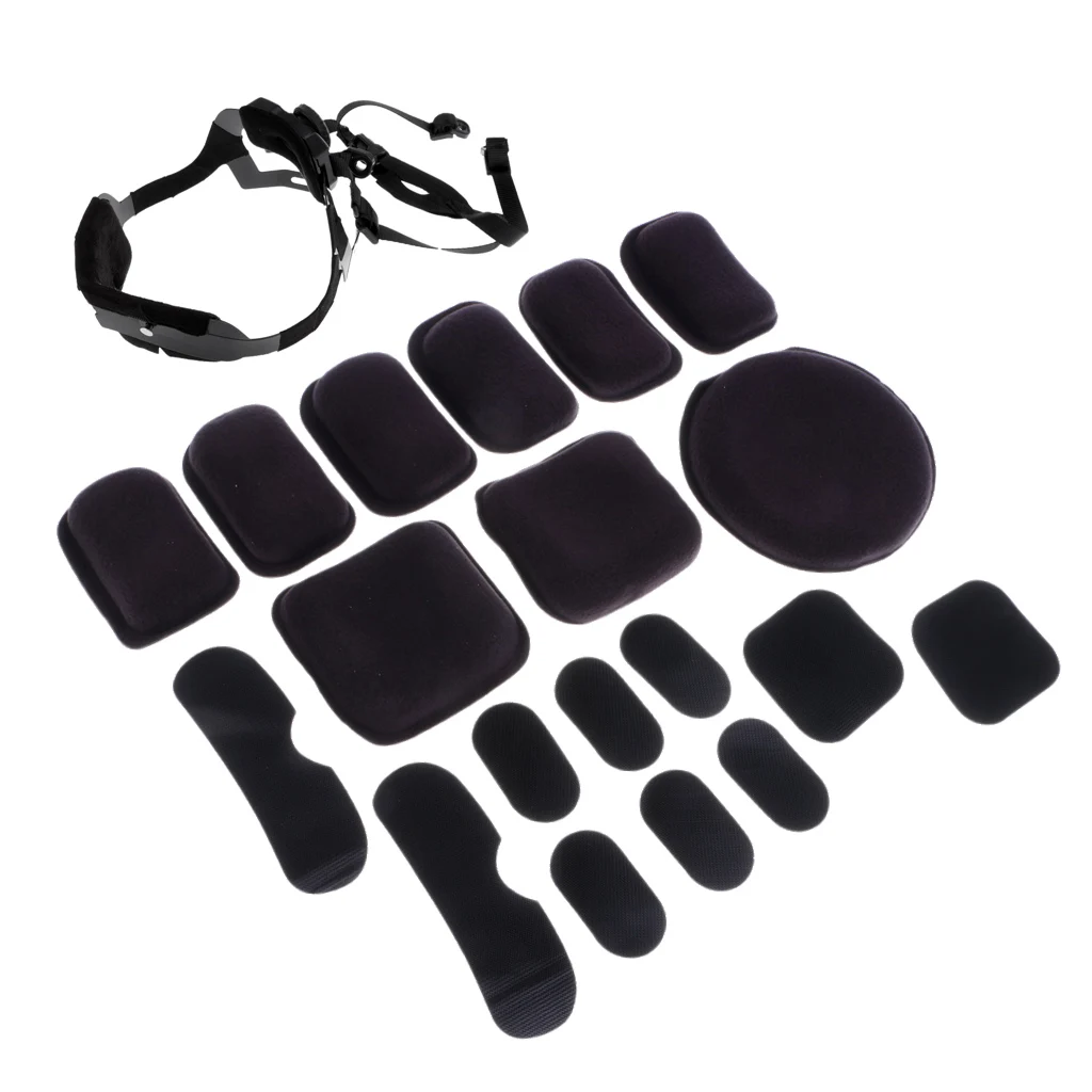 

FAST Helmet Replacement Accessory Head Locking Buckle Adjustable Suspension Retention System & Protective Pads