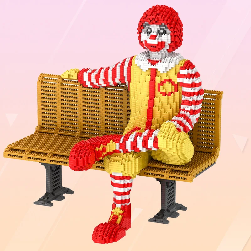 

Diamond mini blocks toysmodel interesting toy building blocks wheat clown uncle
