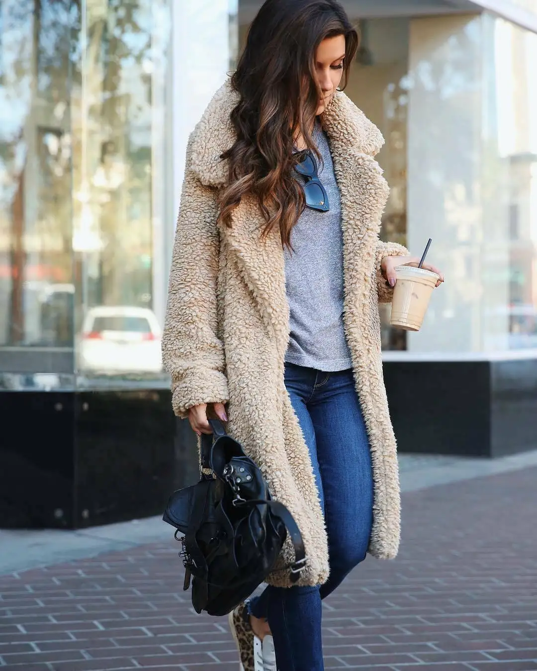 ladies teddy bear fleece jacket