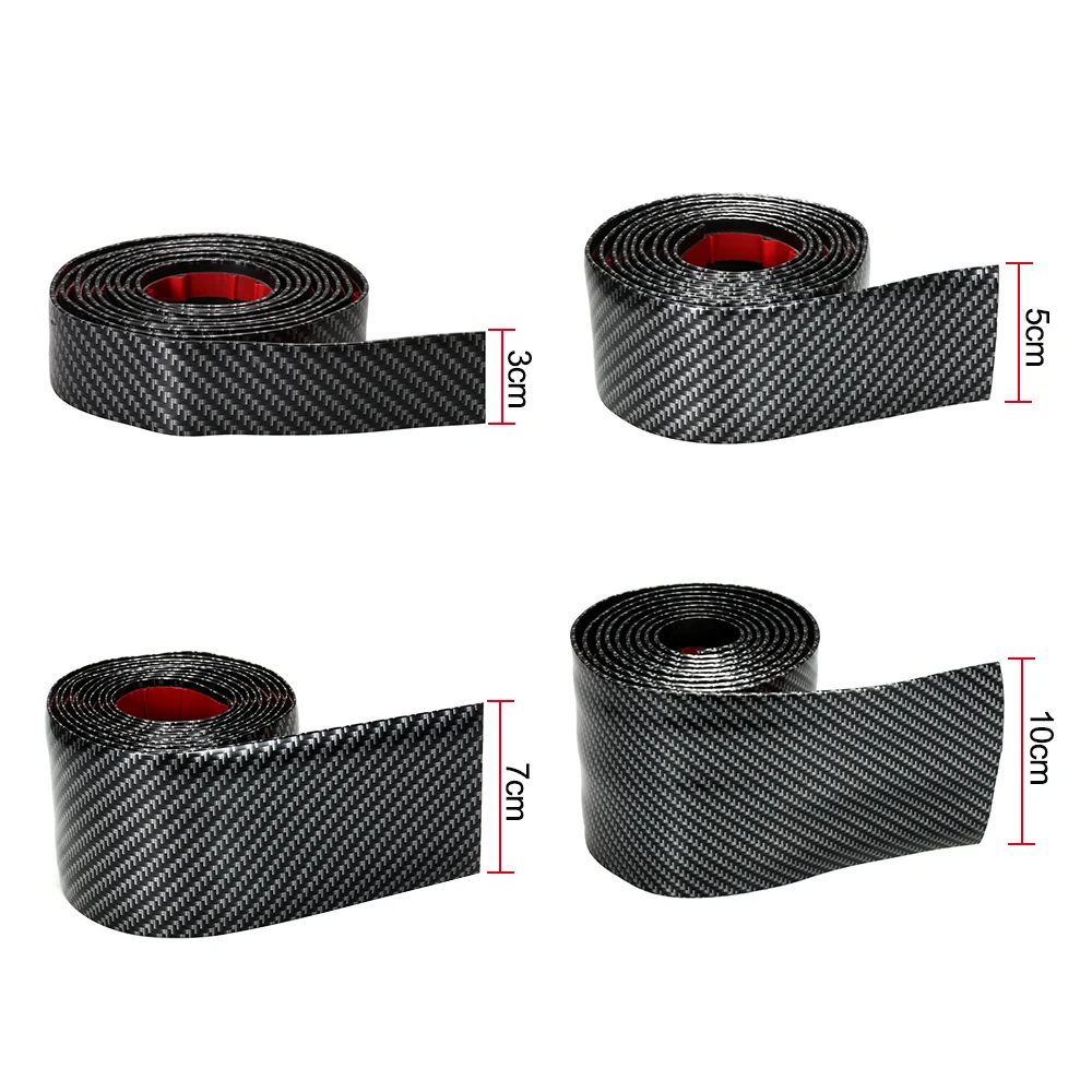 DIY Carbon Fibre 4D universal Car Door Sill Scuff Protector Plate Sticker RU