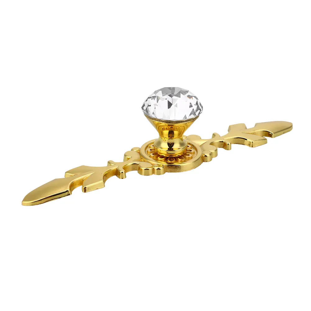 

Luxury Crystal Door Knobs European Knobs Handle Home High Quality Decorative Decor Pulls Handles Kitchen wardrobe With Screws
