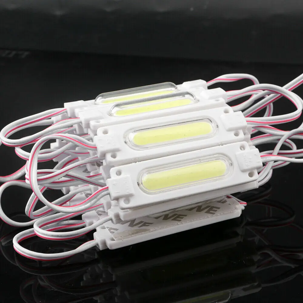 lente, COB, DC 12V, 2W, IP68, 20 PCs Lot