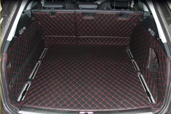 

Leather Car Trunk Mat Cargo Liner for Audi A4 B9 2016 2017 2018 2019 Allroad Rs4 Rug Caarpet Interior Accessories