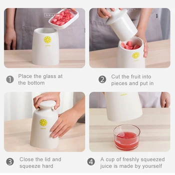 

Potable Manual Citrus Juicer Orange Lemon Fruit Squeezer Juice Cup Child Healthy Life Juicer Machine Kitchen Food Processor