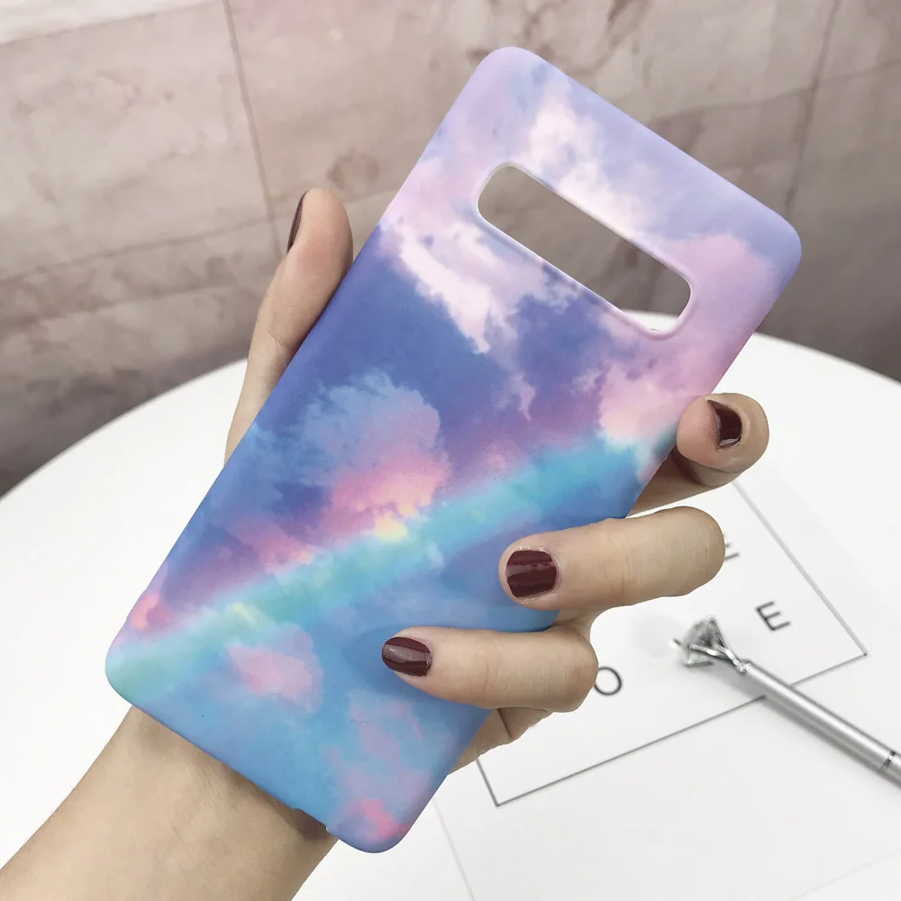 17 Жесткий ПК Мрамор чехол для телефона для samsung Galaxy S10 S9 S8 плюс S10E S7 Edge Note 9 8 10 Plus чехол накладка ультра тонкий Пластик оболочки - Цвет: 17
