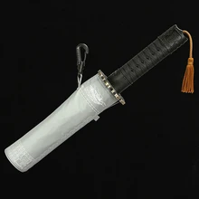  Katana Short Handle Fully Automatic Three-fold Umbrella Men's Knife Umbrella Handle Personality Creative Trend Men's Umbrella CA 