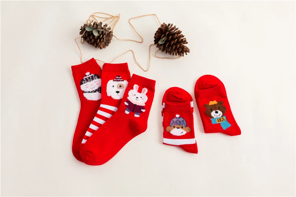 Warme Winter kawaii Cartoon Frauen niedlichen japanischen Weihnachts socken frohe Weihnachten glücklich lustige neue Jahre Geschenk Sokken Drops hip – Detail 3