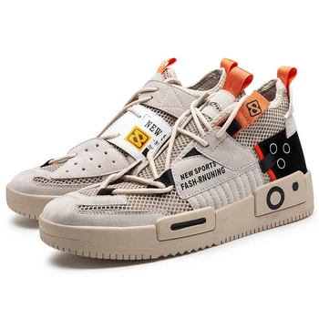 

Hot Sale Running Men off white Shoes Light Breathable Comfortable Casual Non-slip Wear-resisting Sneakers zapatillas hombre